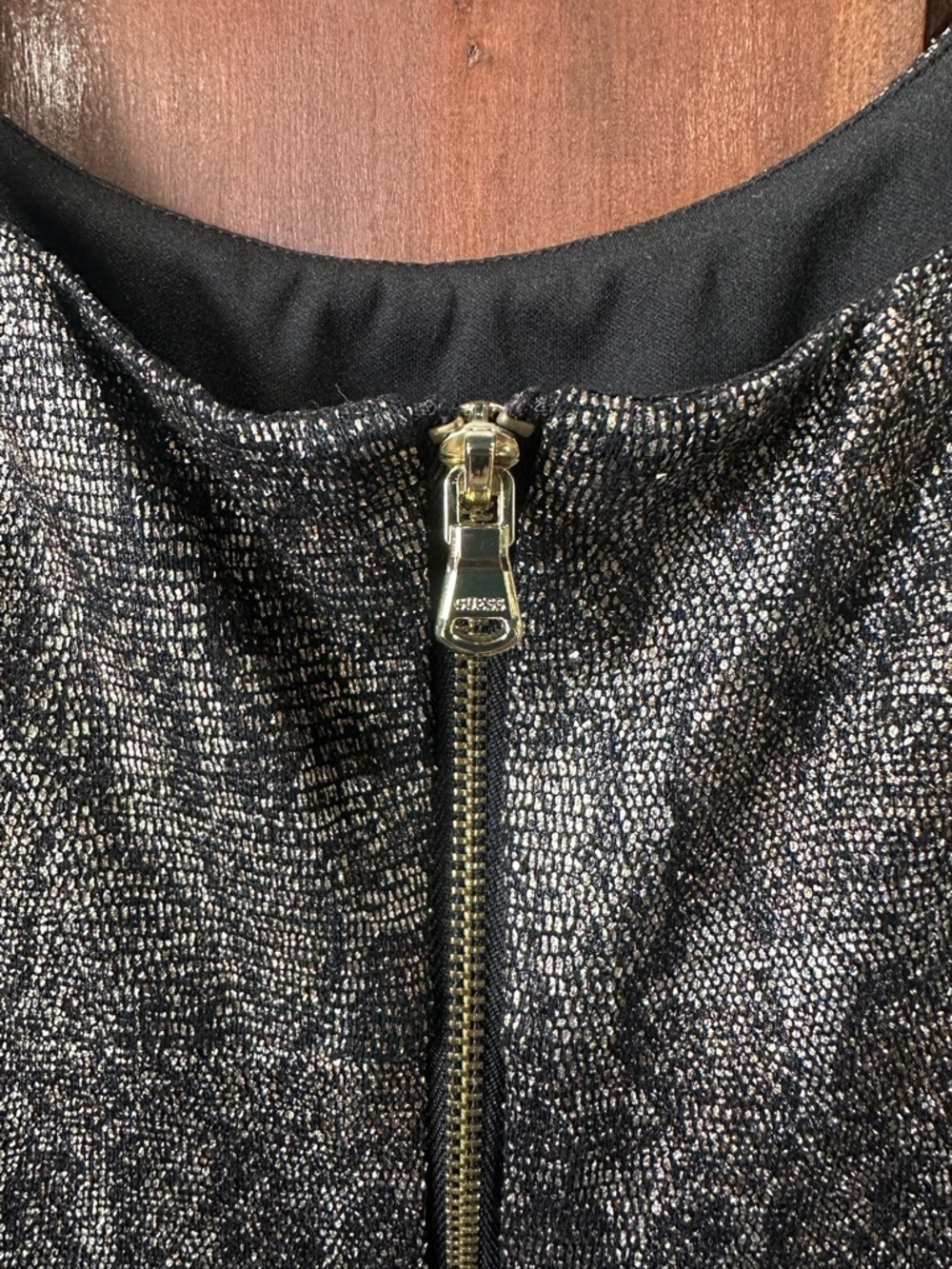 Shimmer Snake Print Mini Party Dress - Picture 7 of 16